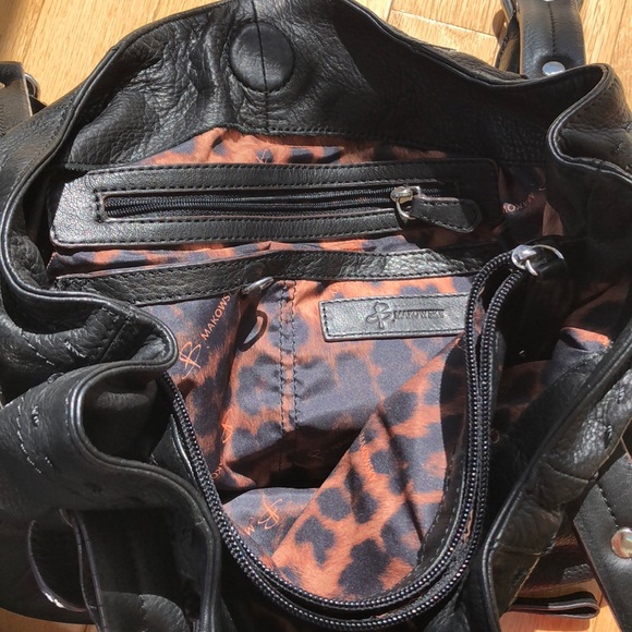 B. Makowski SOFT LEATHER shoulder bag Magnetic - Picture 3 of 9